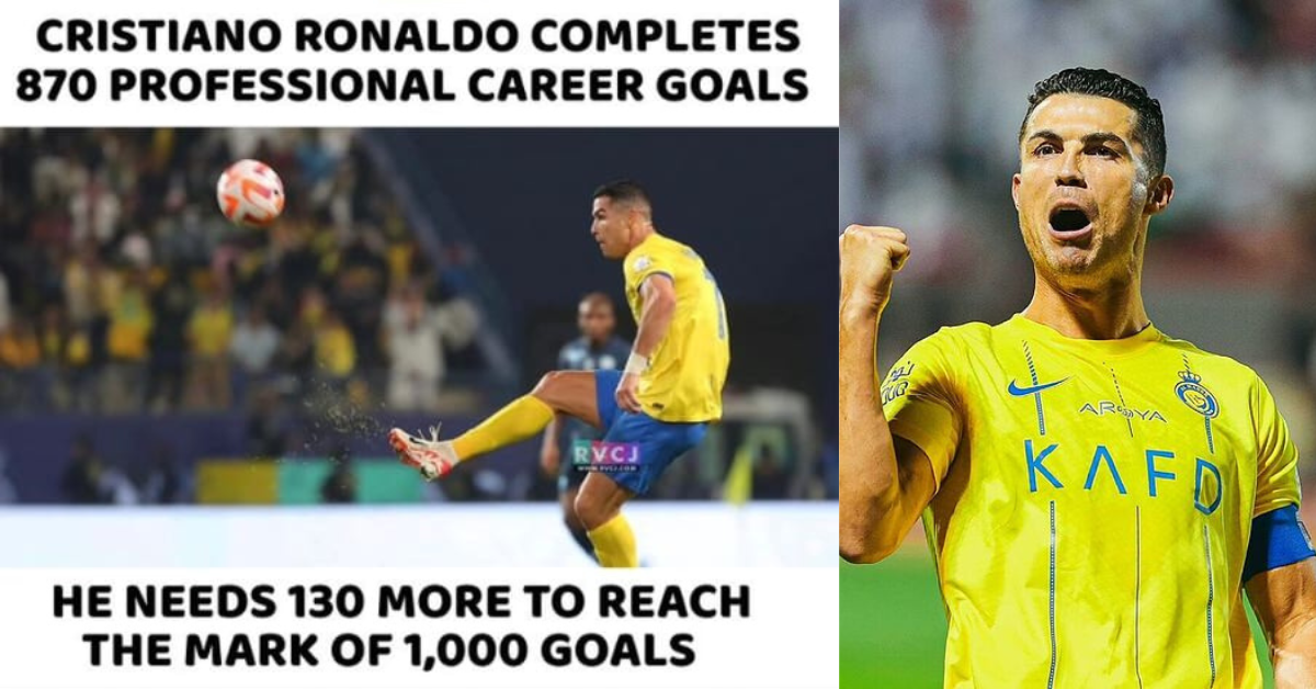 Cristiano Ronaldo created history by scoring 870 goals