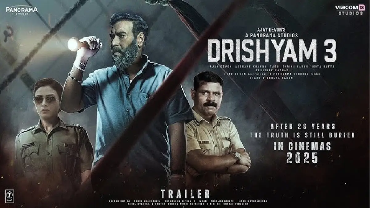 Drishyam 3 Official Poster Ajay Devgn